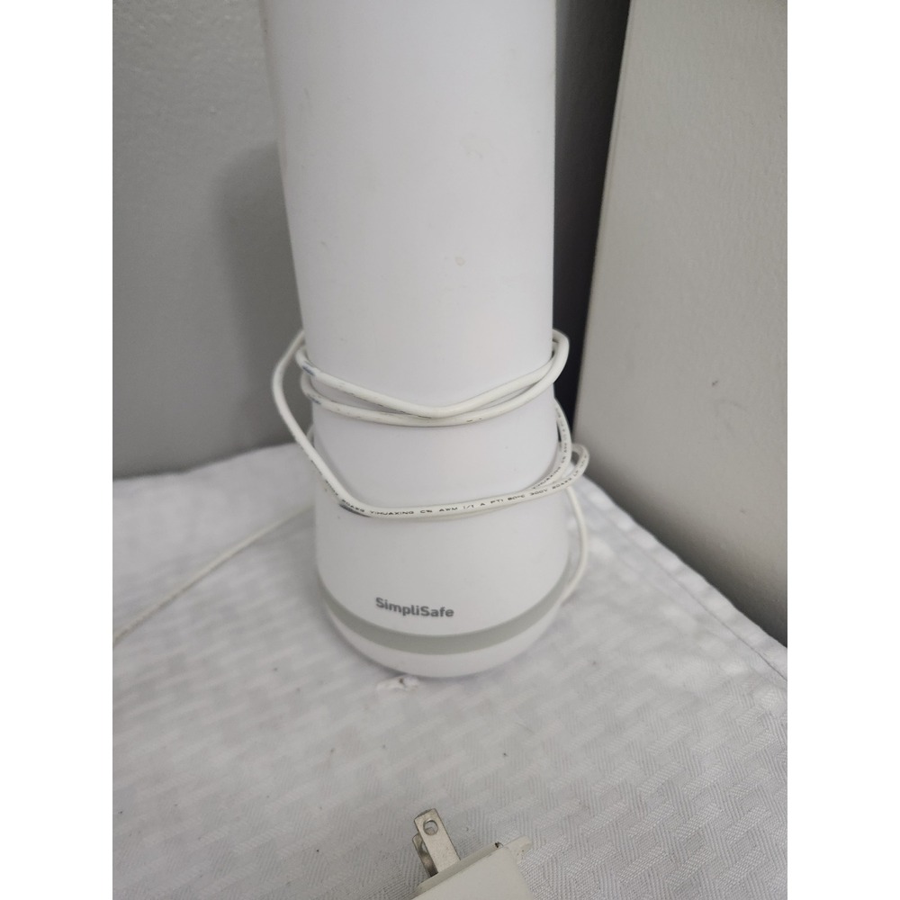 SimpliSafe Base Station Home Security System Hub White with Power Adapter